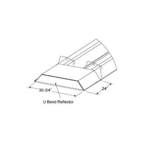 Sunstar Heating Products SunStar U Bend Reflector Kit For U Shaped Infrared Tube Heaters 43488000